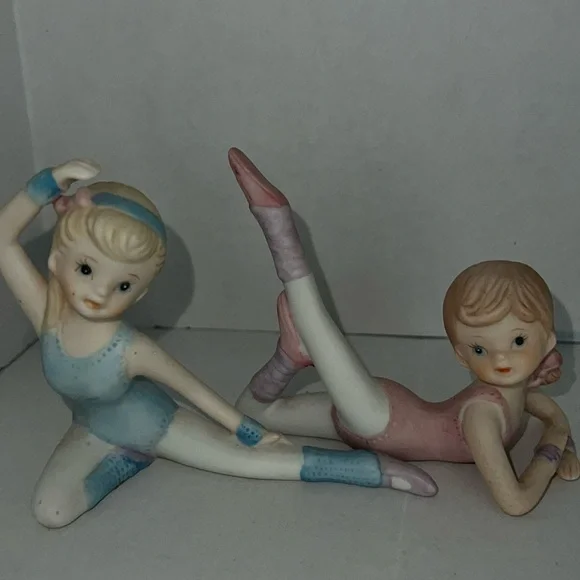 Set of Porcelain Ballerina Figurines 1980’s Homco #1406 - Picture 2 of 2